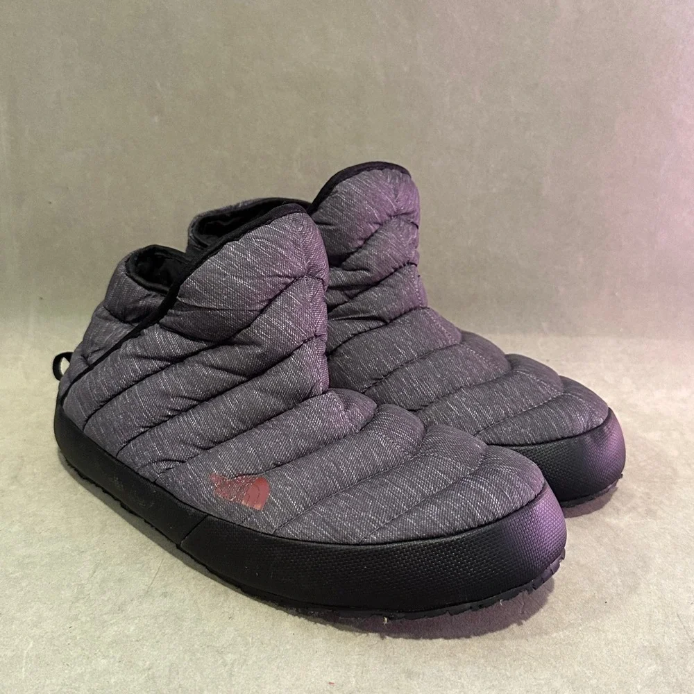 The North Face ThermoBall Traction Bootie Grey Quilted Slippers Mens 10 NF0A3MKH